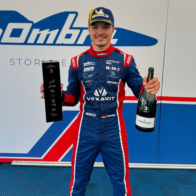 P8 AND FIRST ROOKIE PODIUM FOR ZENDELI IN PORSCHE SUPERCUP AT SILVERSTONE