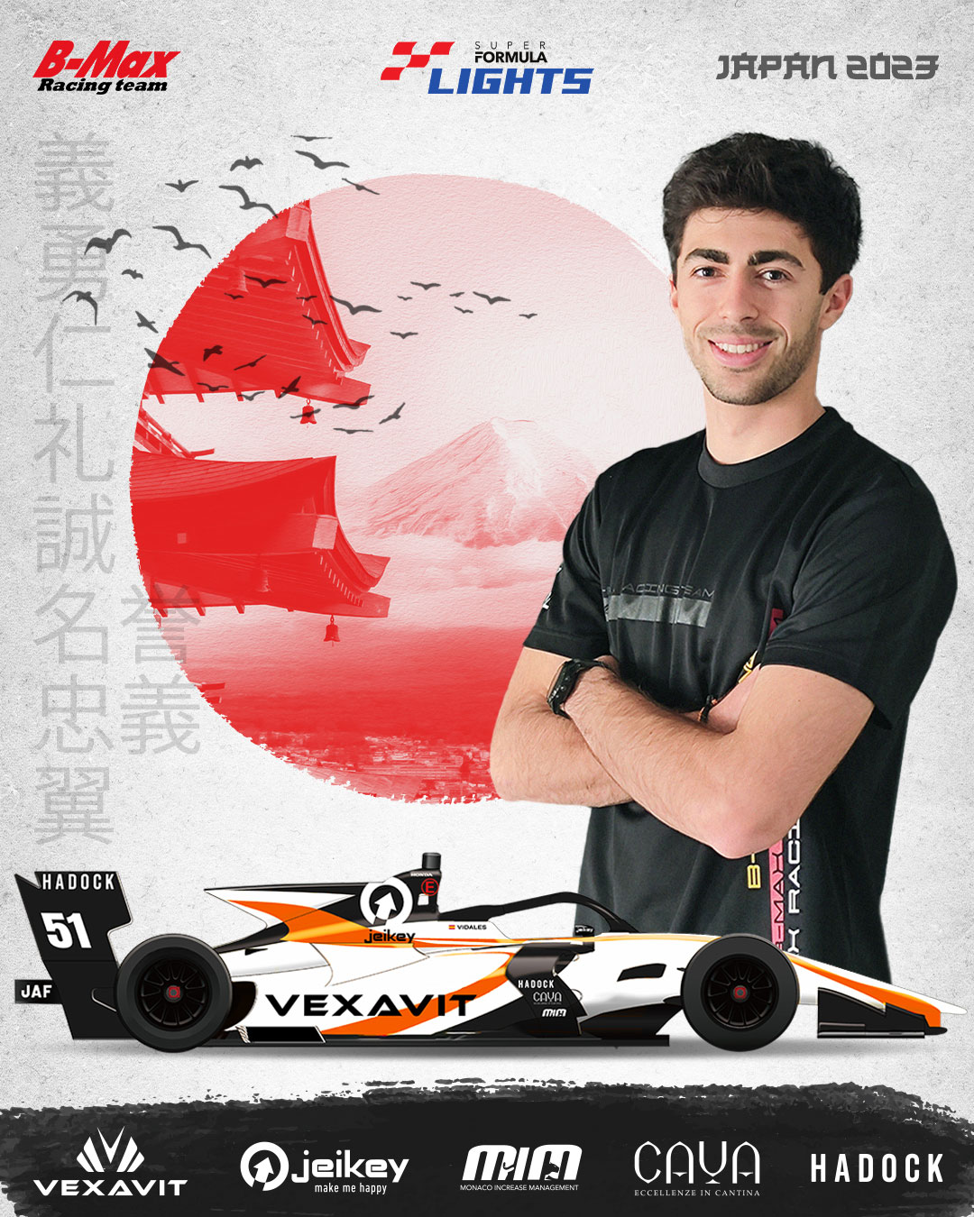 VIDALES TO RACE IN JAPANESE SUPER FORMULA LIGHTS WITH TEAM BMAX
